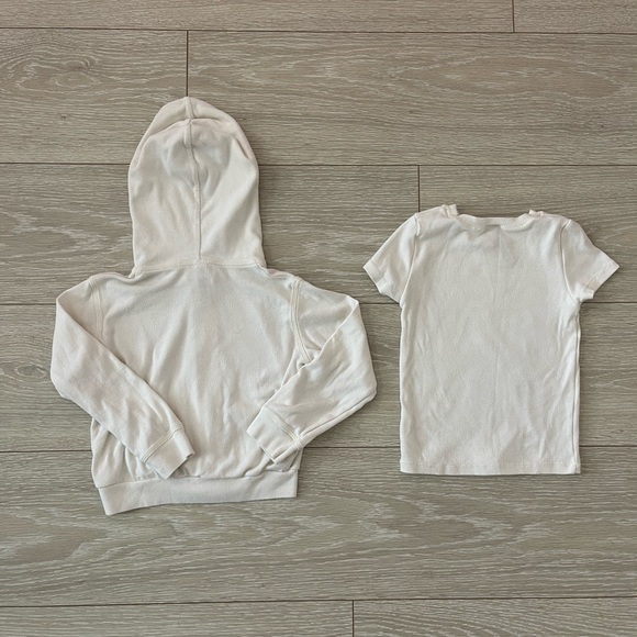 Skims Kids Logo Pointelle zip up & t-shirt set - Picture 4 of 4